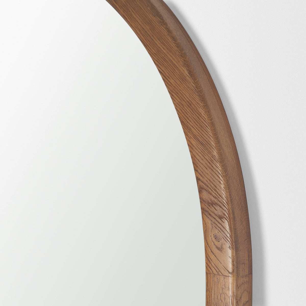 Avaline Arched Heritage Floor Mirror | Solid Oak