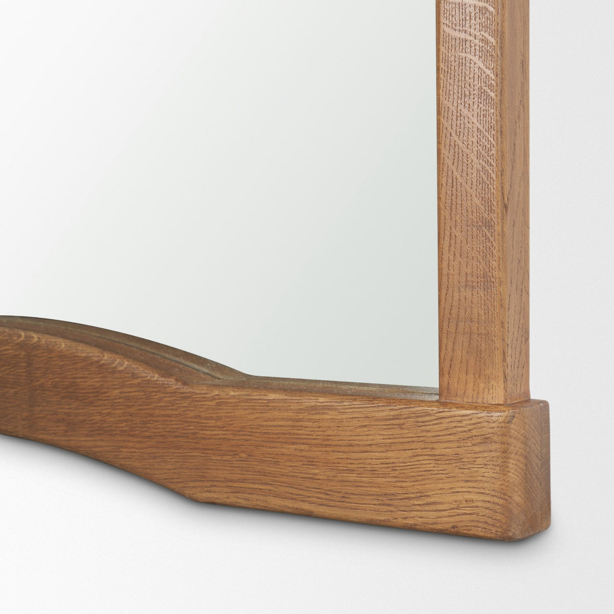 Avaline Arched Heritage Floor Mirror | Solid Oak