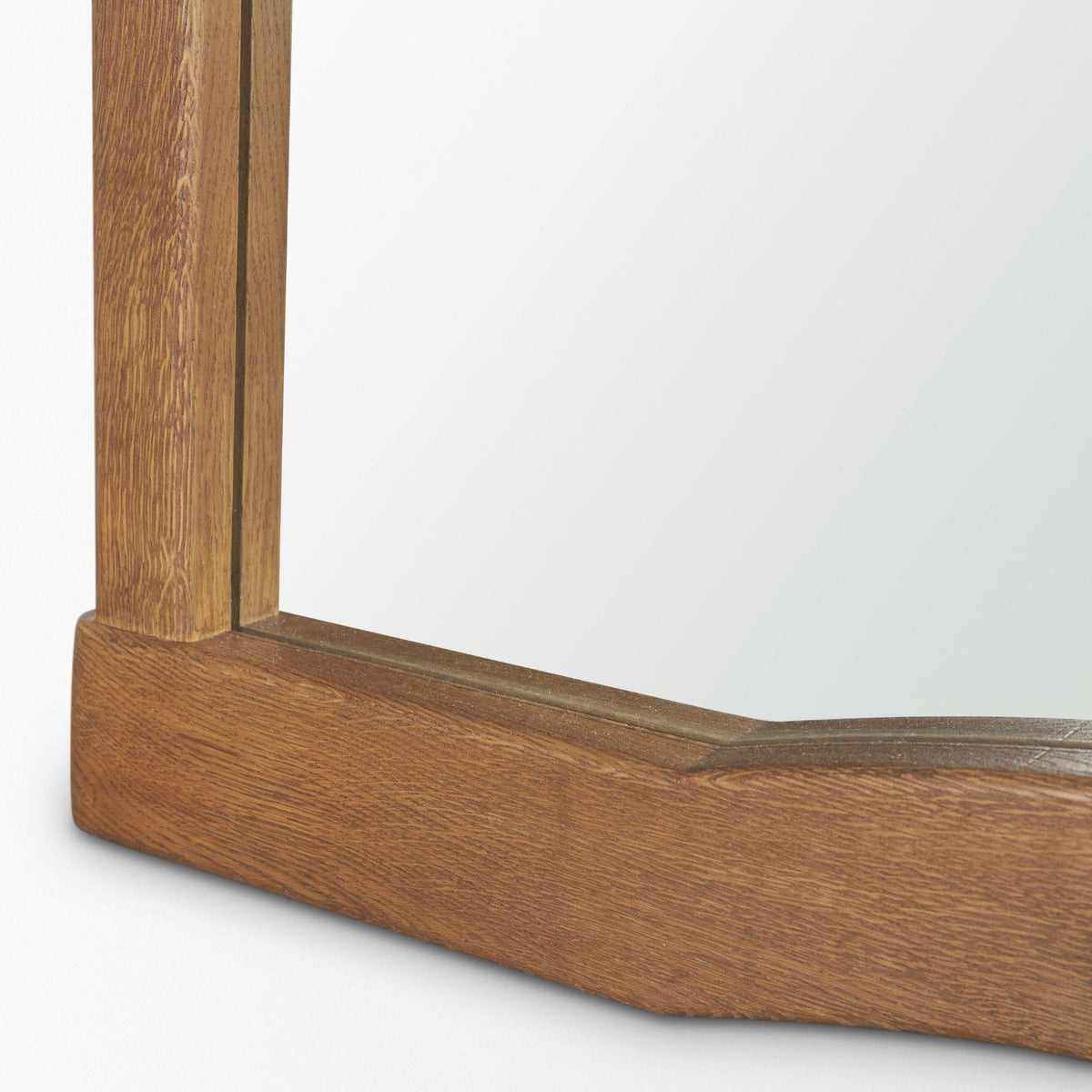 Avaline Arched Heritage Floor Mirror | Solid Oak