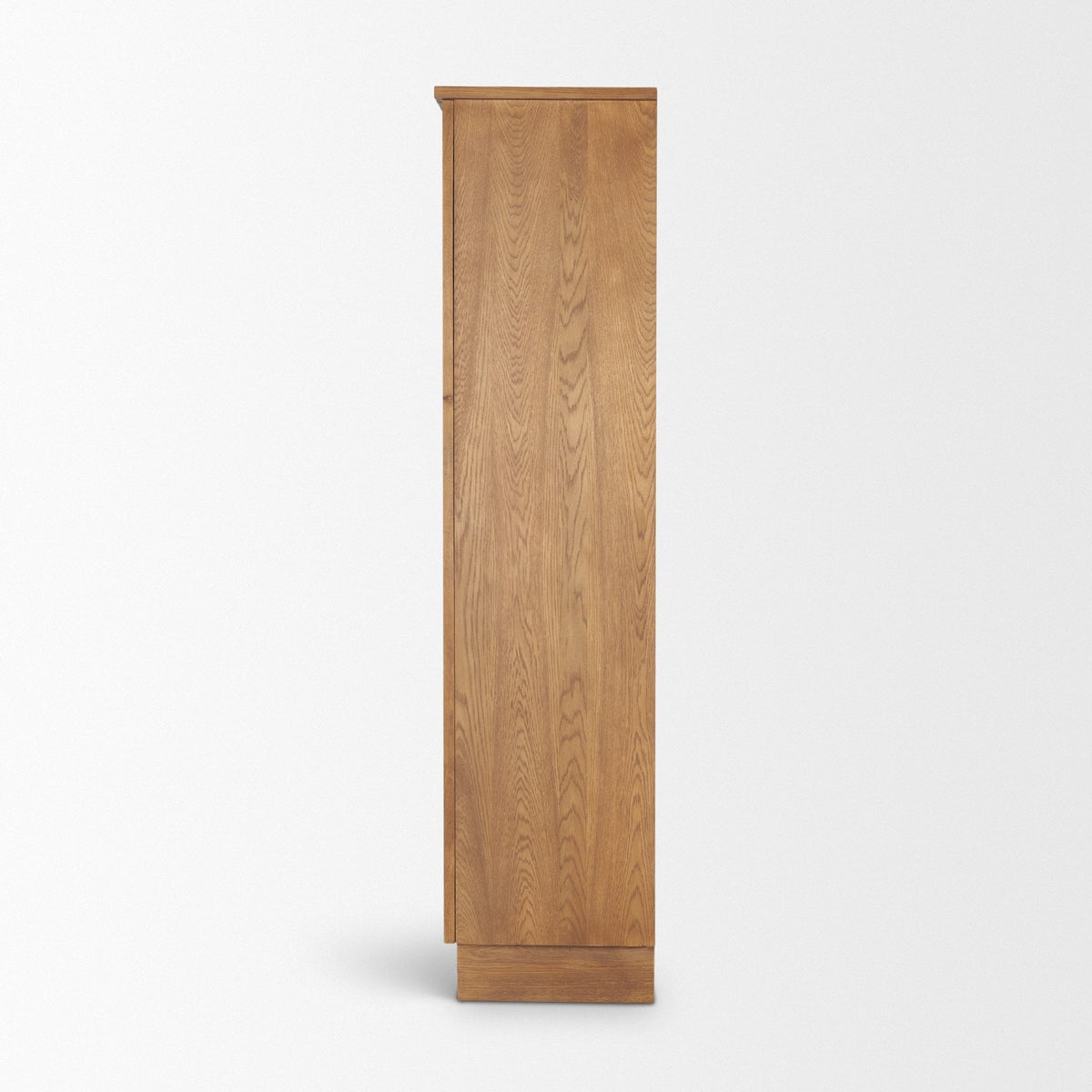 Carmel 2-Door Tall Cabinet | 78" | Raffia w/ Brown Wood from Mercana - Luna Furniture
