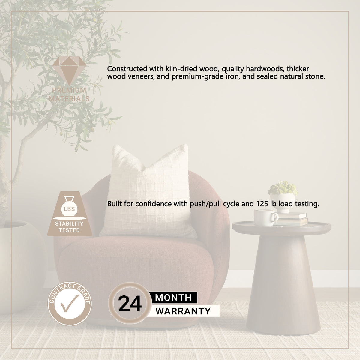 Hudson Burgundy Fabric Upholstered Swivel Chair from Mercana - Luna Furniture