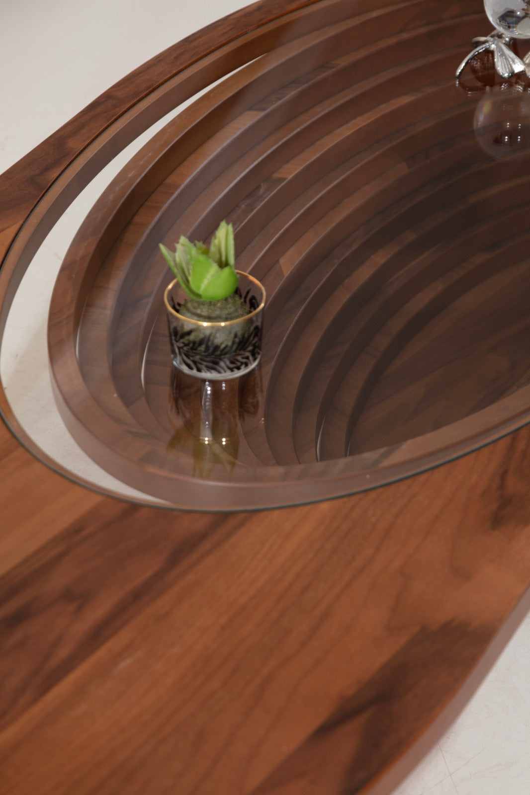 033 Walnut/Gold Coffee Table from Nova Furniture - Luna Furniture