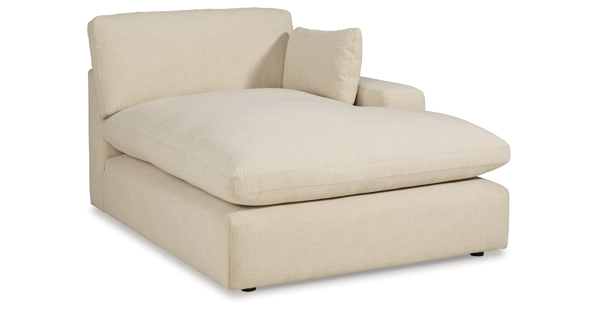 Elyza Linen 3-Piece Sectional with Ottoman from Ashley Furniture - Luna Furniture