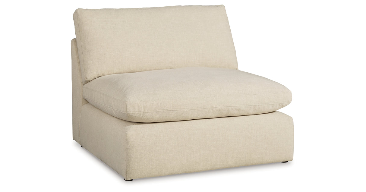 Elyza Linen 3-Piece Sectional with Ottoman from Ashley Furniture - Luna Furniture