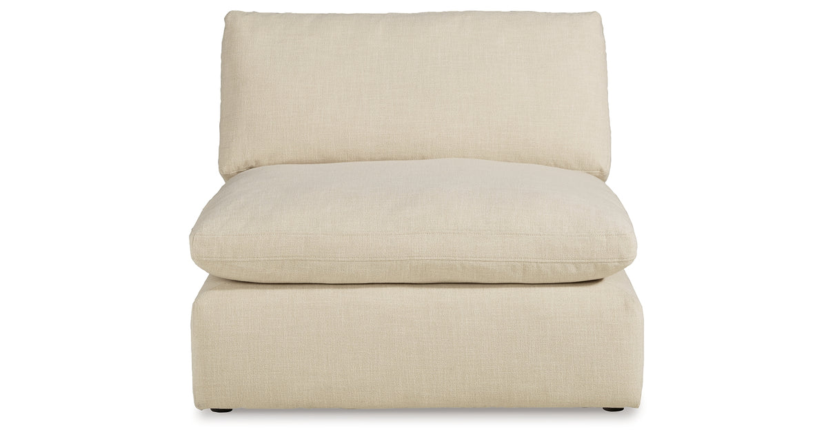 Elyza Linen 3-Piece Sectional with Ottoman from Ashley Furniture - Luna Furniture