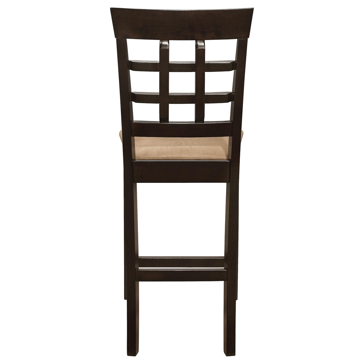 Gabriel Cappuccino and Tan Upholstered Counter Height Stools, Set of 2 from Coaster - Luna Furniture