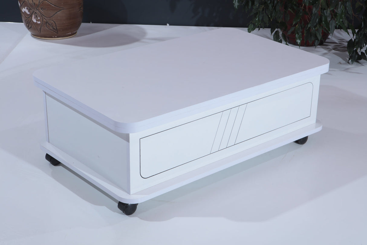 Rio Smart Coffee Table 1003 White from Furnia - Luna Furniture