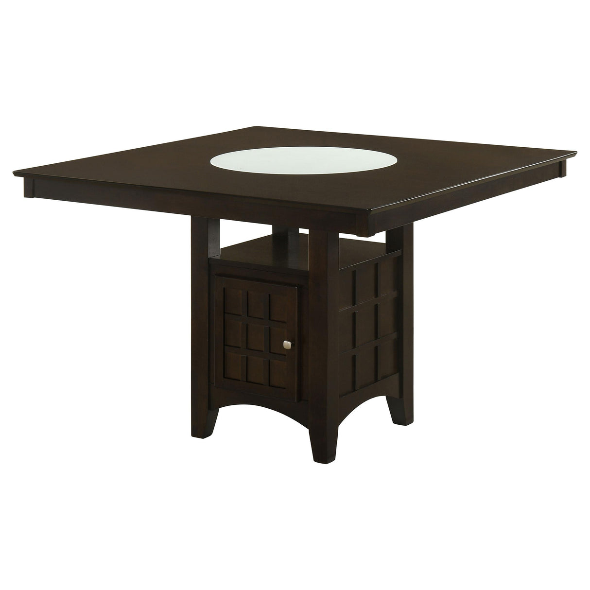 Gabriel Cappuccino Storage Counter Height Table from Coaster - Luna Furniture