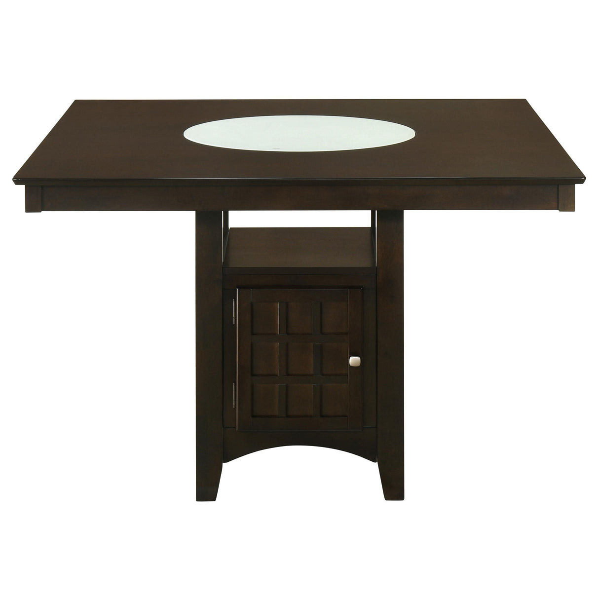Gabriel Cappuccino Storage Counter Height Table from Coaster - Luna Furniture