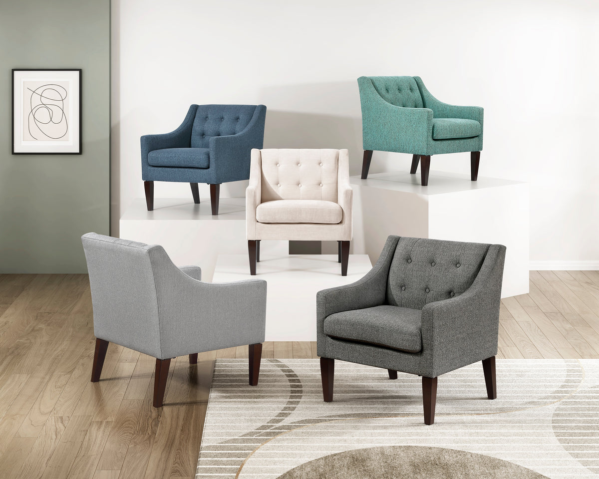 Knox Dark Gray Accent Chair from Homelegance - Luna Furniture