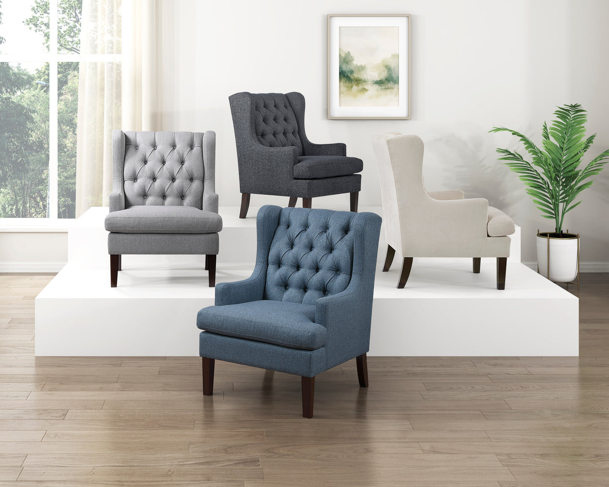 Quent Gray Accent Chair from Homelegance - Luna Furniture