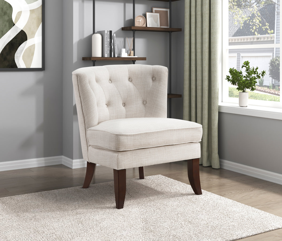 Melrose Beige Accent Chair from Homelegance - Luna Furniture