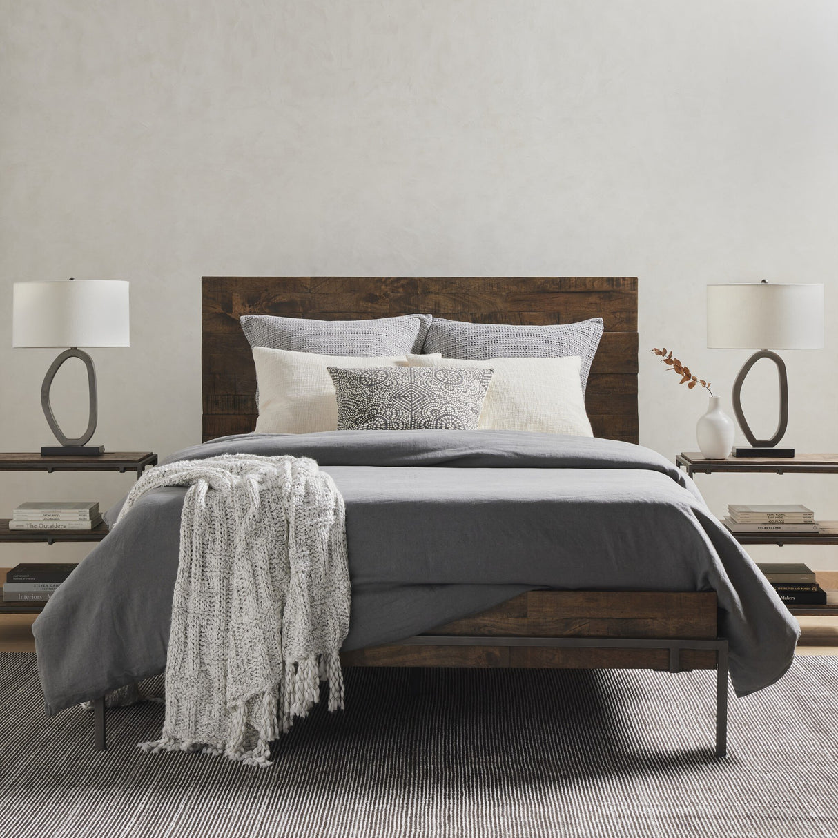 Bingley Table Lamp in Slate Aluminium from Four Hands - Luna Furniture