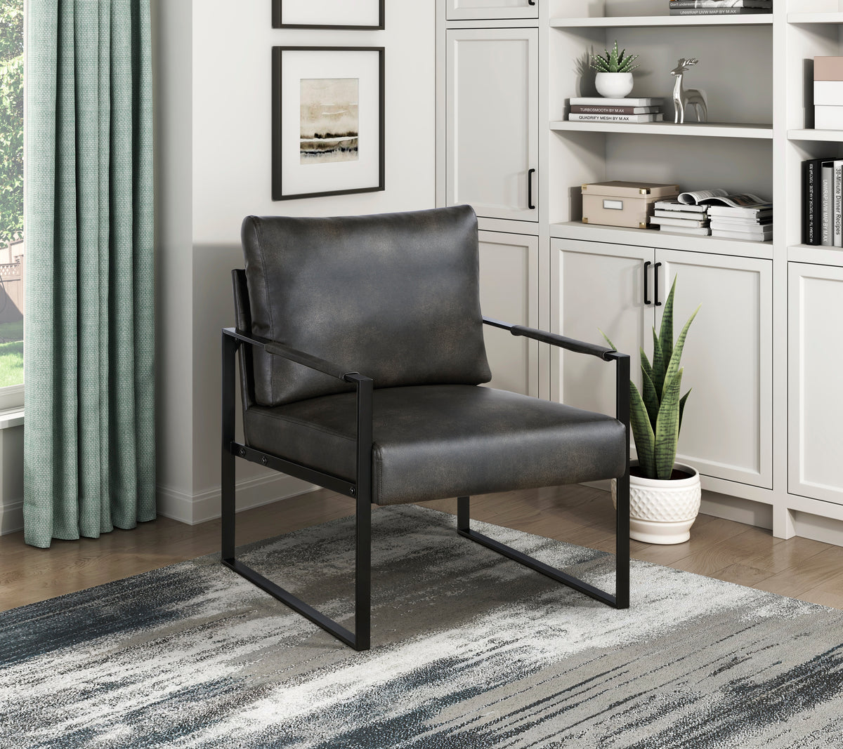 Borger Taupe Accent Chair from Homelegance - Luna Furniture