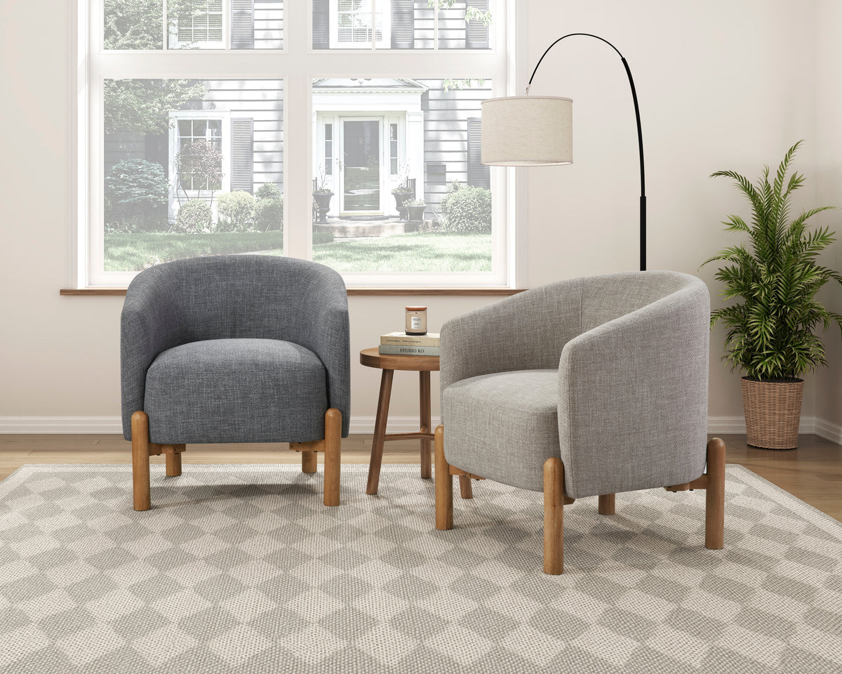 Borger Gray Accent Chair from Homelegance - Luna Furniture