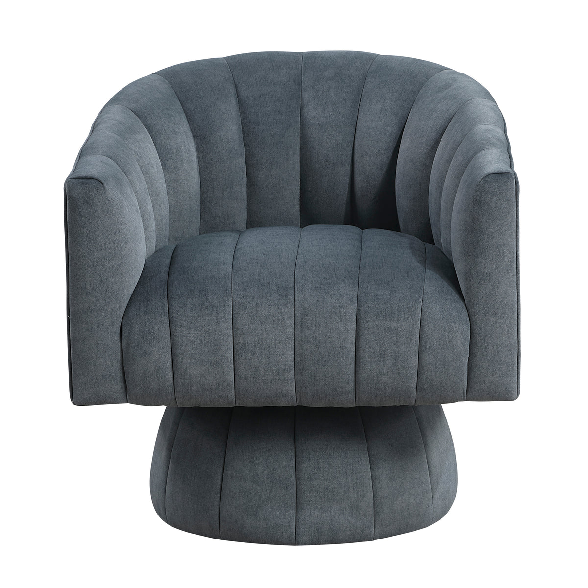 Bristol Dark Gray Swivel Chair from Homelegance - Luna Furniture