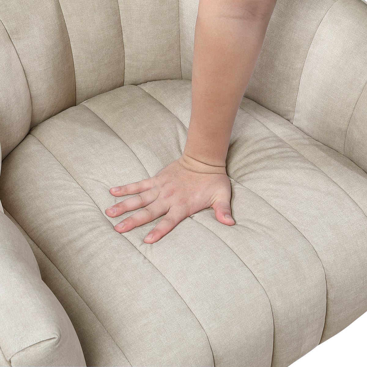 Bristol Taupe Swivel Chair from Homelegance - Luna Furniture