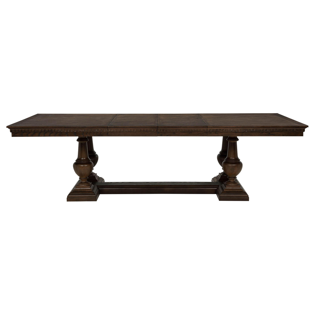 Ridgewell Dark Oak 7-piece Rectangular Trestle Dining Set from Coaster - Luna Furniture