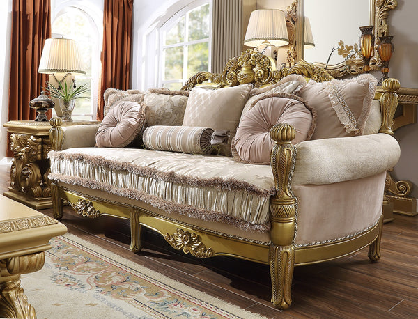 HD-105 Metallic Bright Gold Sofa