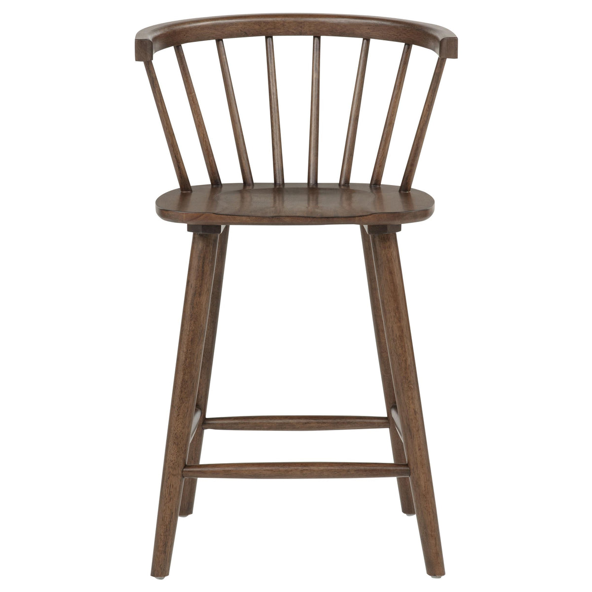 Jeffries Walnut Spindle Back Counter Height Chair, Set of 2 from Coaster - Luna Furniture