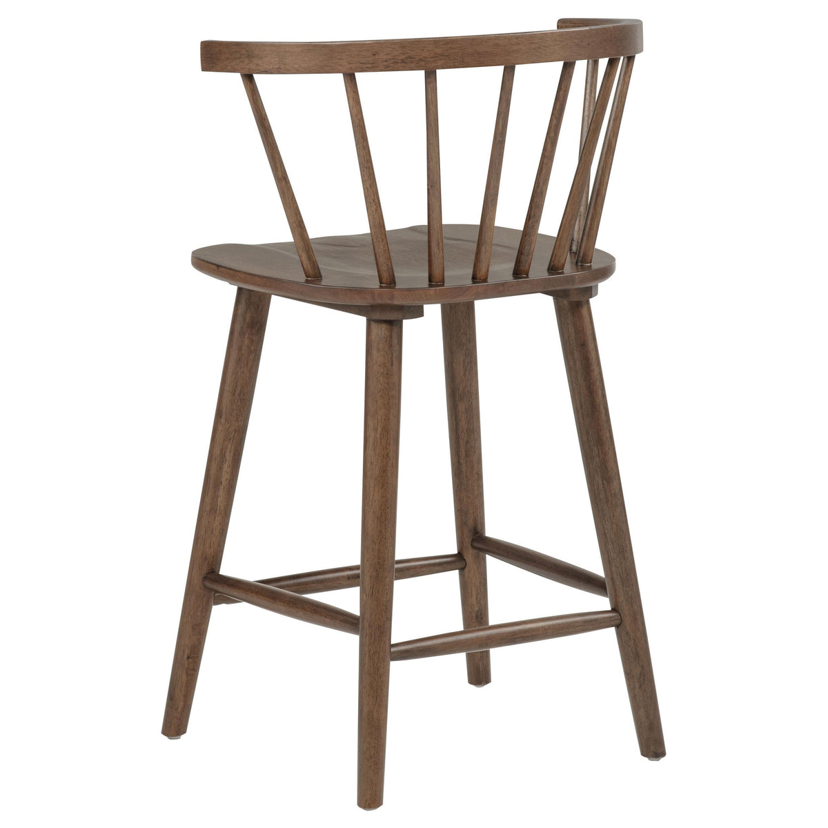 Jeffries Walnut Spindle Back Counter Height Chair, Set of 2 from Coaster - Luna Furniture