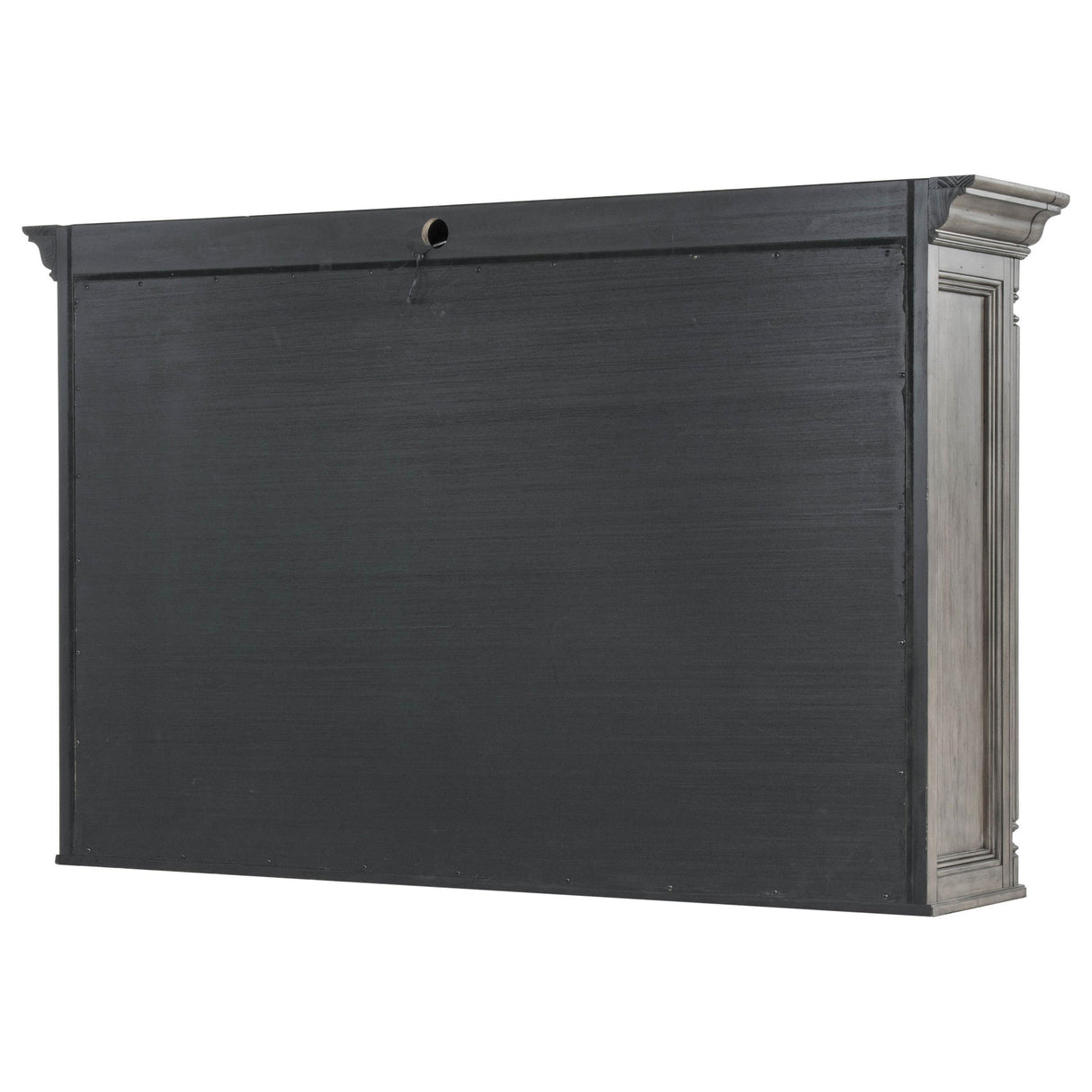 Cresswell 2-tier Touch Light Hutch Display Cabinet Weathered Taupe from Coaster - Luna Furniture