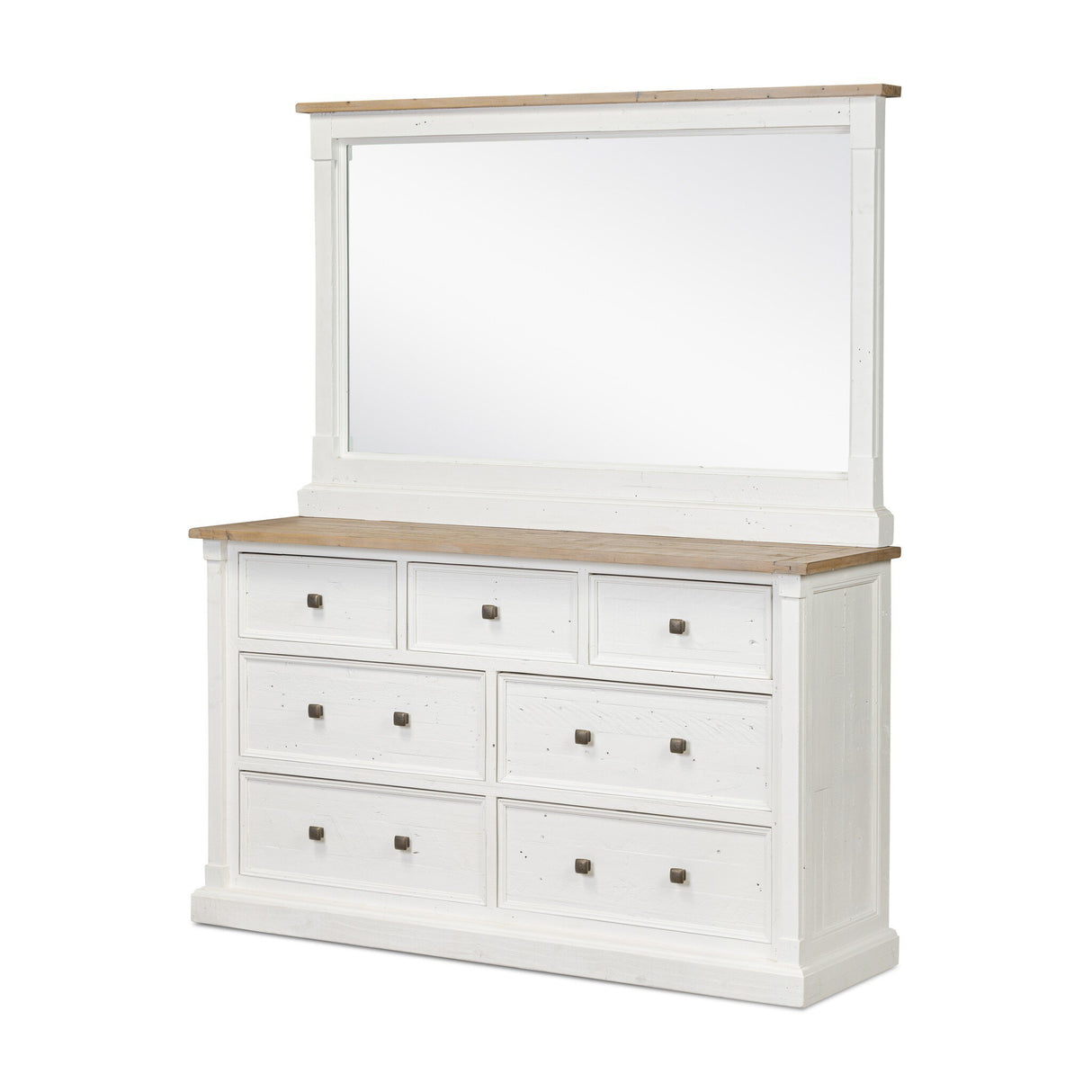 Cintra Large Mirror in Limestone White from Four Hands - Luna Furniture