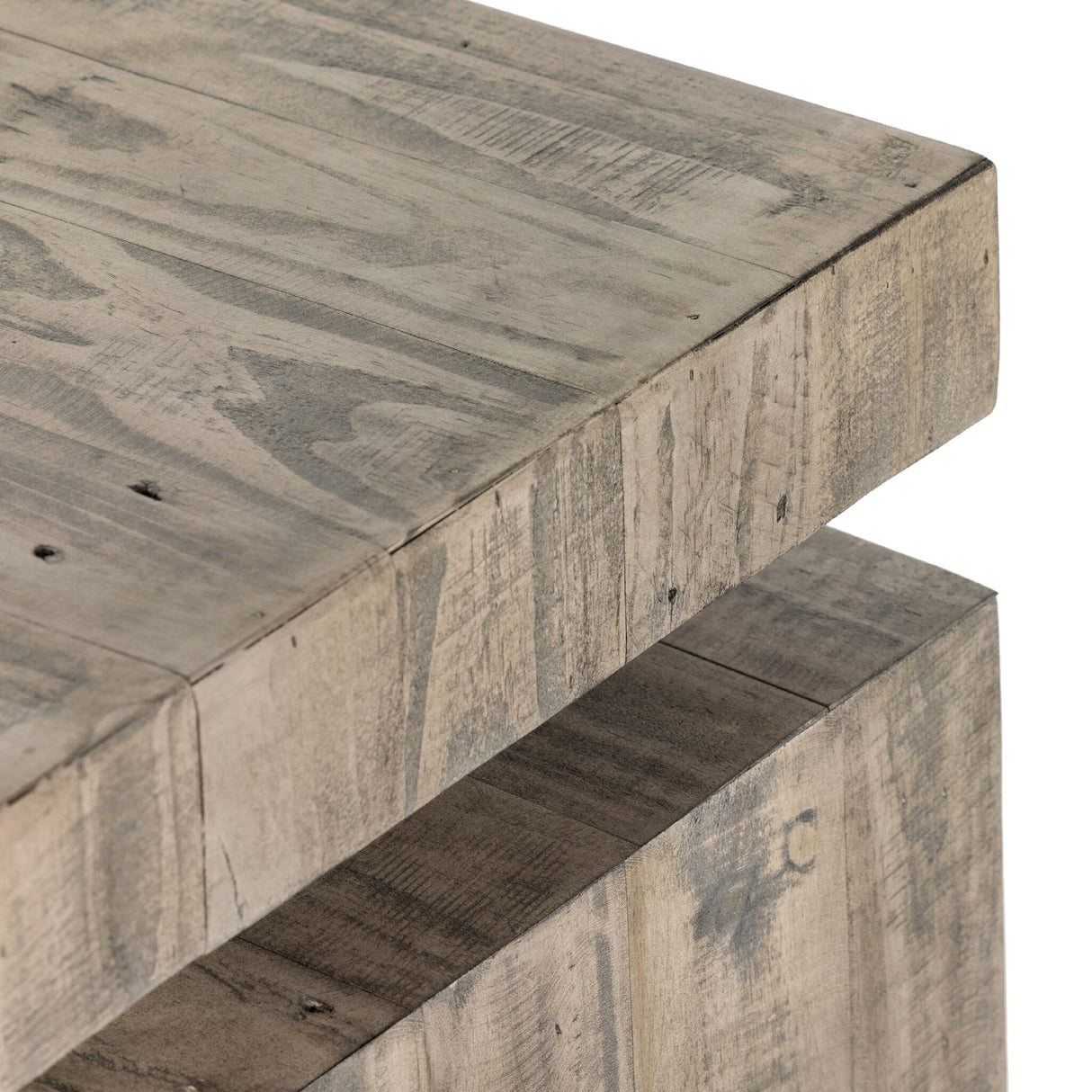 Matthes Console Table - 79" in Weathered Wheat from Four Hands - Luna Furniture