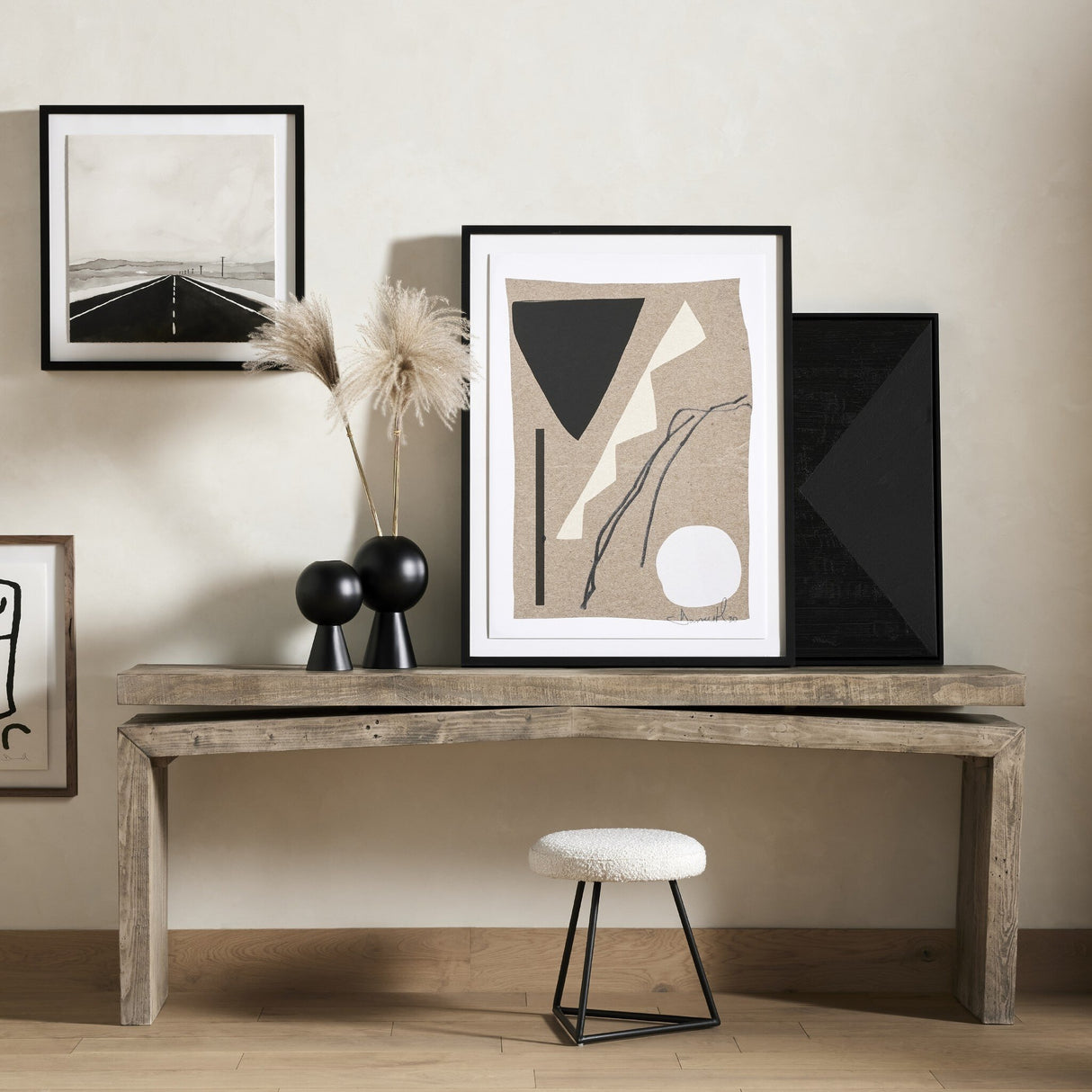 Matthes Console Table - 79" in Weathered Wheat from Four Hands - Luna Furniture