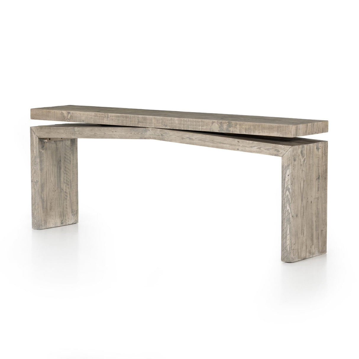 Matthes Console Table - 79" in Weathered Wheat from Four Hands - Luna Furniture