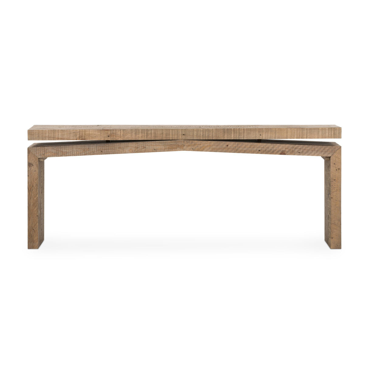 Matthes Console Table - 79" in Sierra Rustic Natural from Four Hands - Luna Furniture