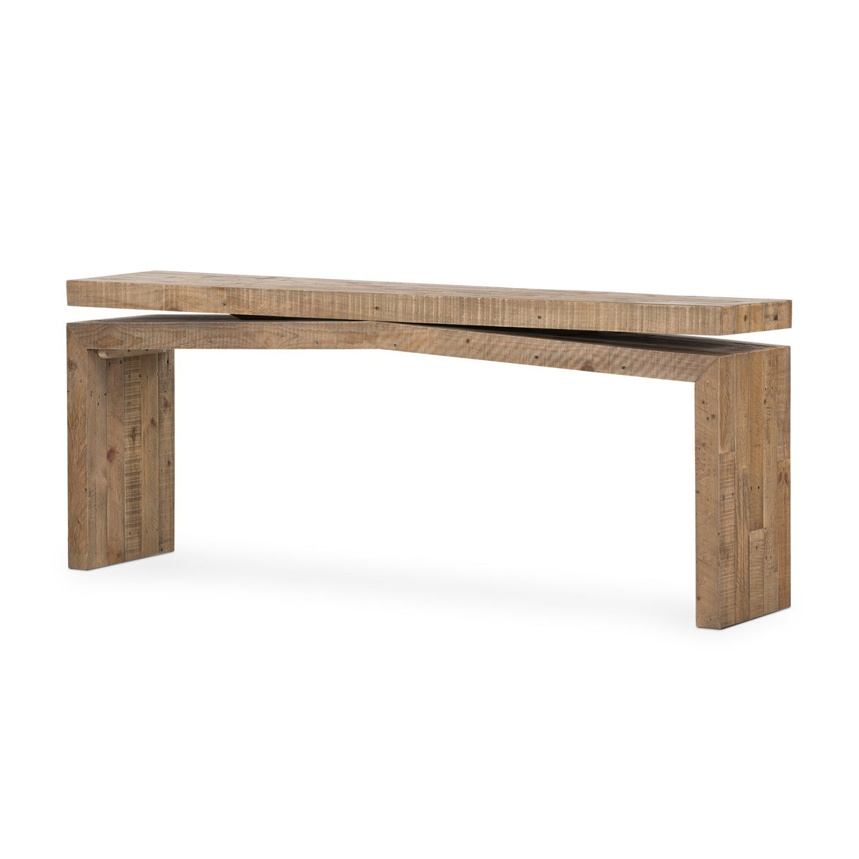 Matthes Console Table - 79" in Sierra Rustic Natural from Four Hands - Luna Furniture