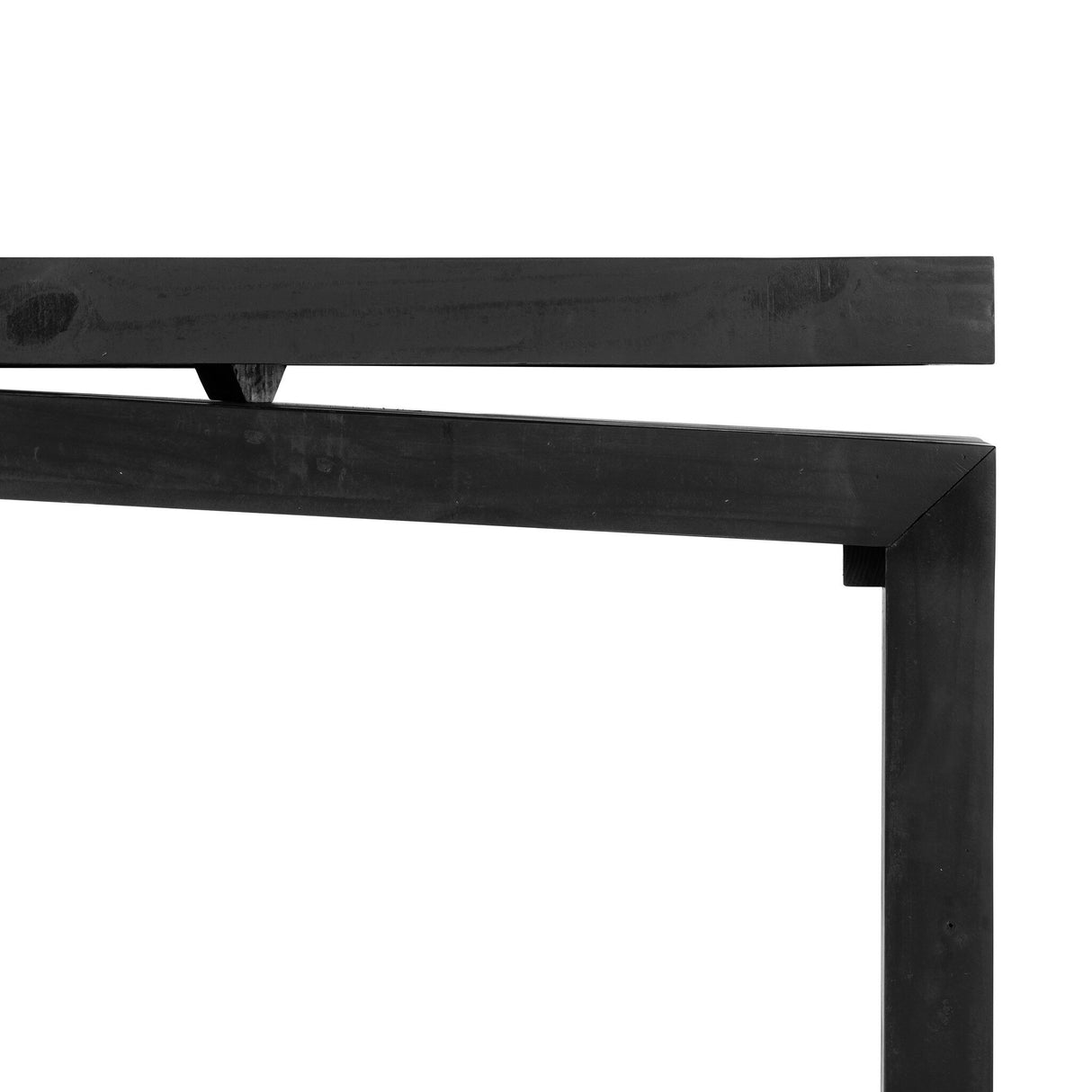 Matthes Console Table - 79" in Aged Black Pine from Four Hands - Luna Furniture