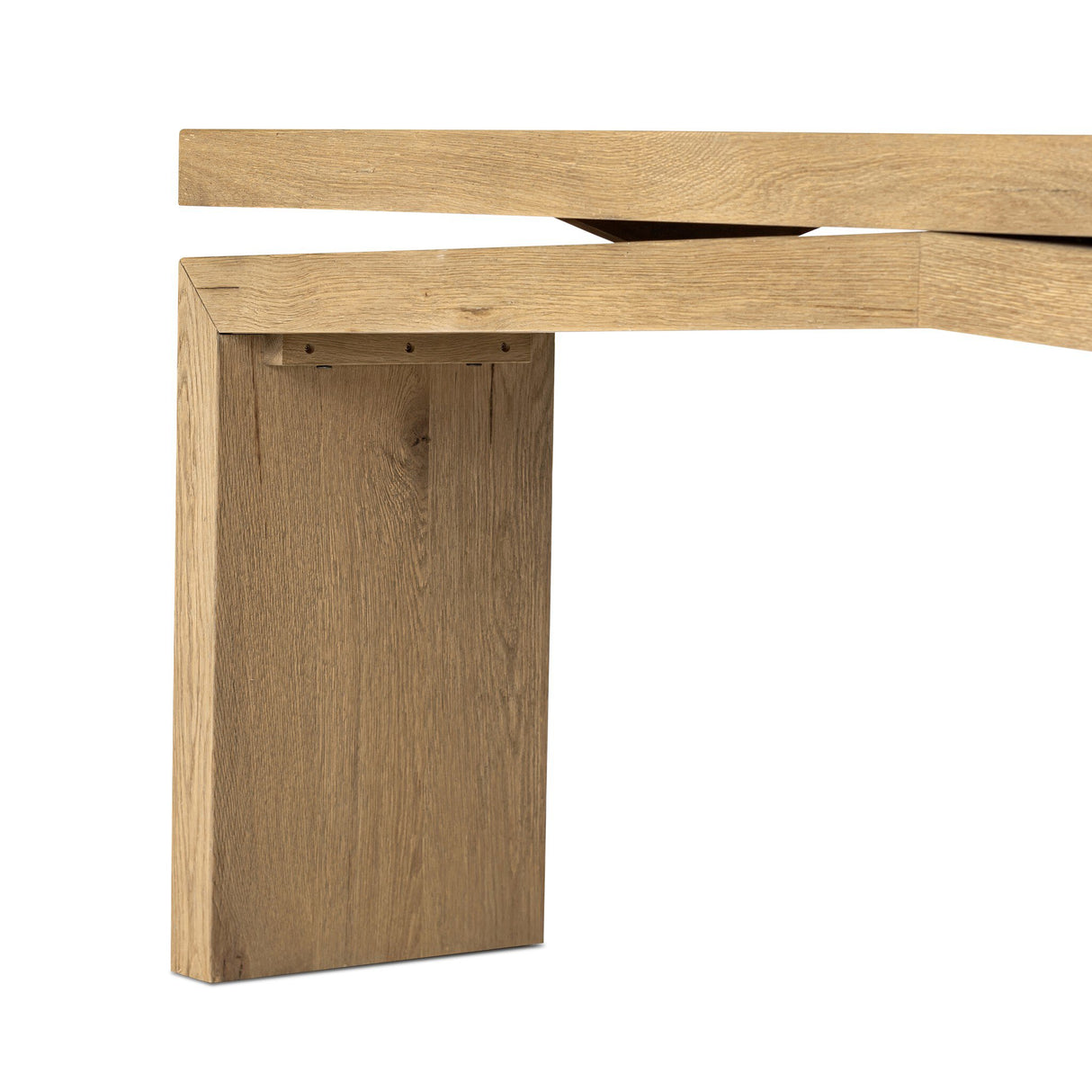 Matthes Console Table - 79" in Worn Oak Veneer from Four Hands - Luna Furniture