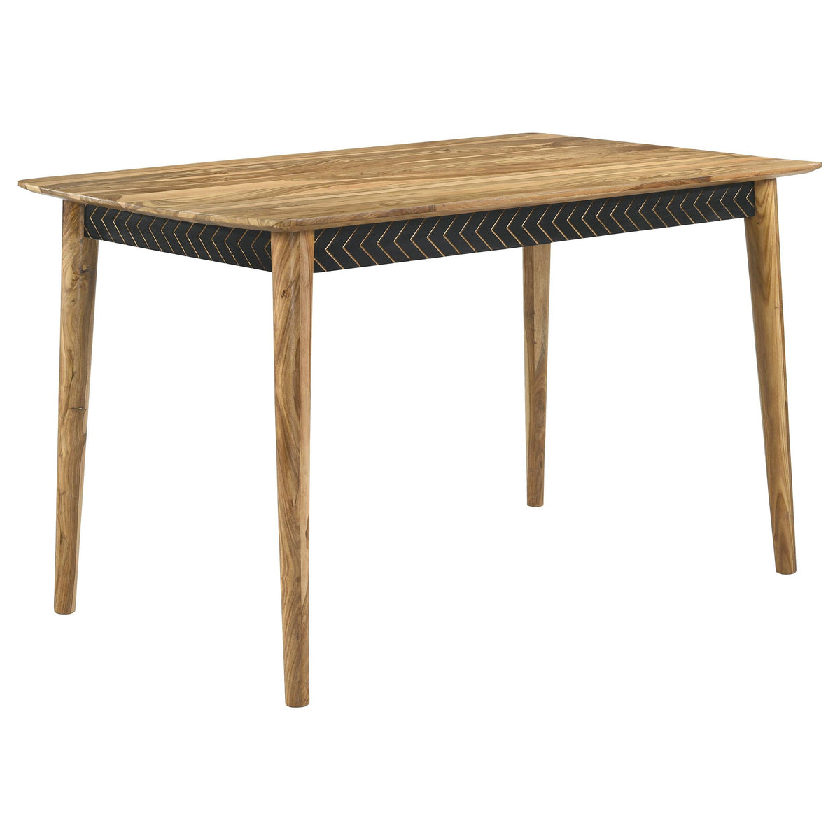 Partridge Natural Sheesham and Espresso 5-Piece Rectangular Counter Height Dining Set from Coaster - Luna Furniture