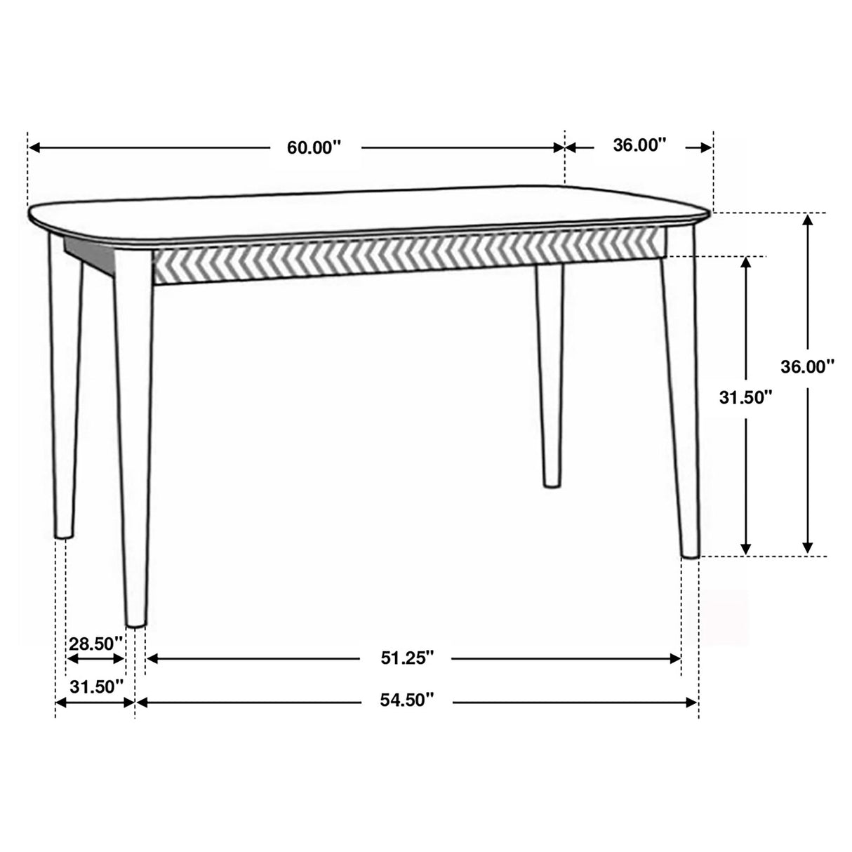 Partridge Natural Sheesham and Espresso 5-Piece Rectangular Counter Height Dining Set from Coaster - Luna Furniture
