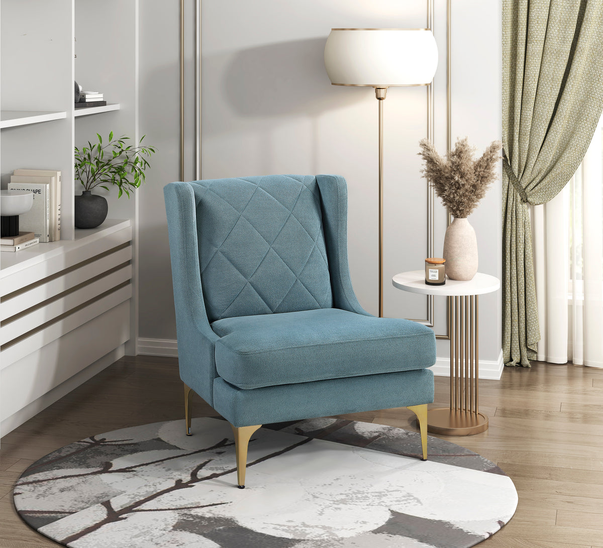 Savoy Blue Accent Chair from Homelegance - Luna Furniture