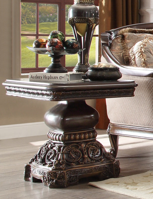 HD-1122 Dark Red Mahogany End Table from Homey Design - Luna Furniture