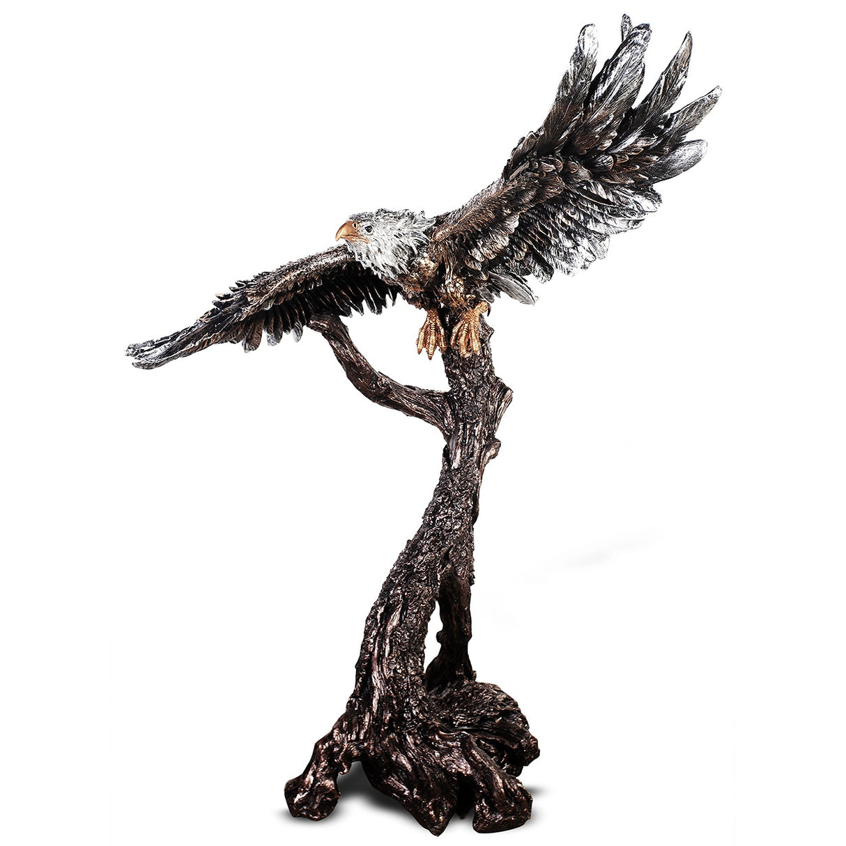 HD-1133 Bronze/Nickel Silver Eagle Statue from Homey Design - Luna Furniture