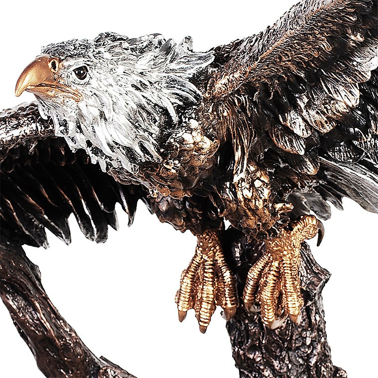 HD-1133 Bronze/Nickel Silver Eagle Statue from Homey Design - Luna Furniture
