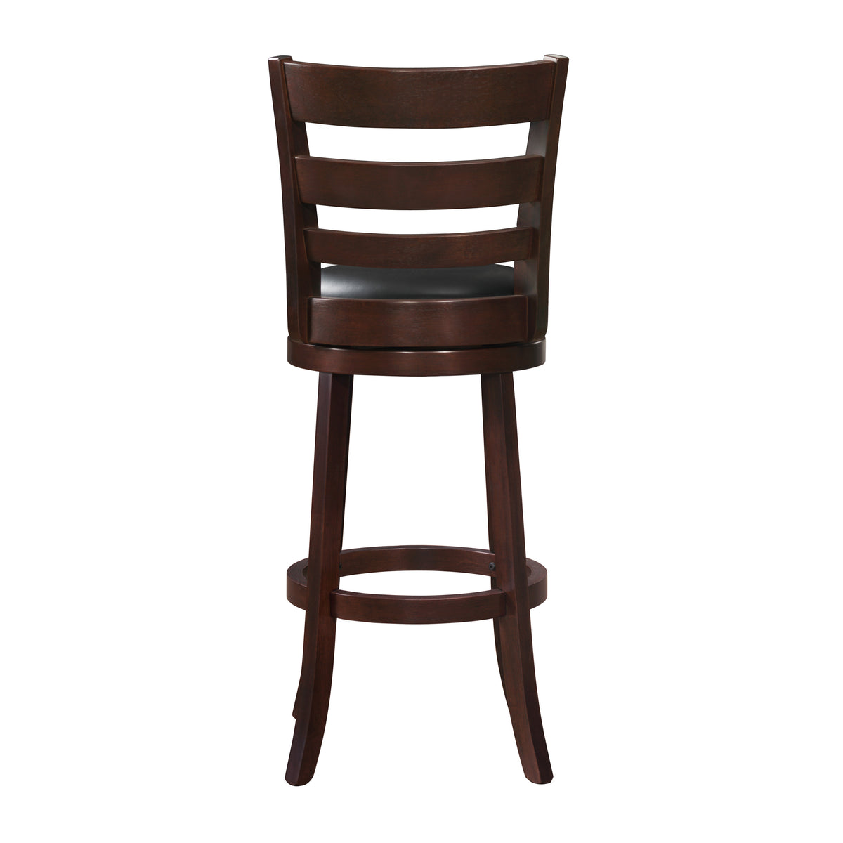 Edmond Dark Cherry/Black Swivel Counter Height Chair