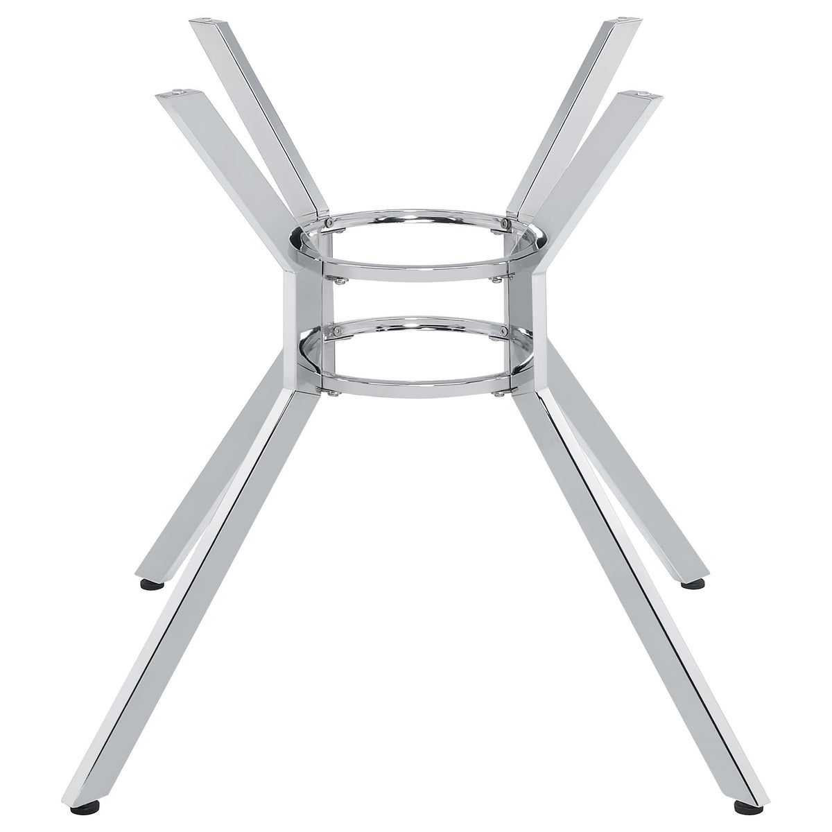 Steele Chrome Spoke Metal Dining Table Base from Coaster - Luna Furniture