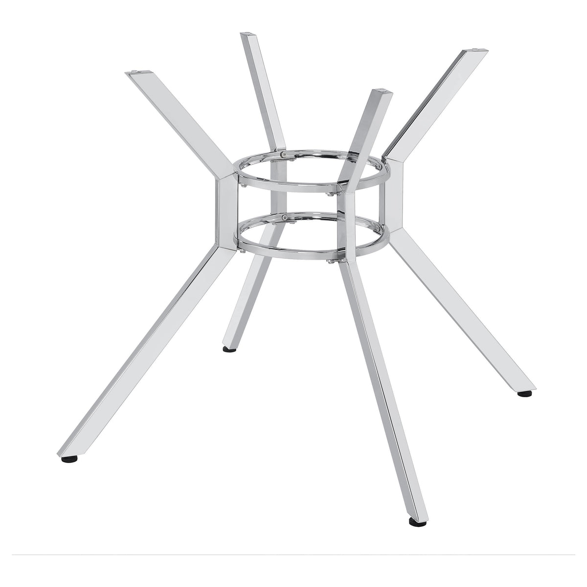 Steele Chrome Spoke Metal Dining Table Base from Coaster - Luna Furniture