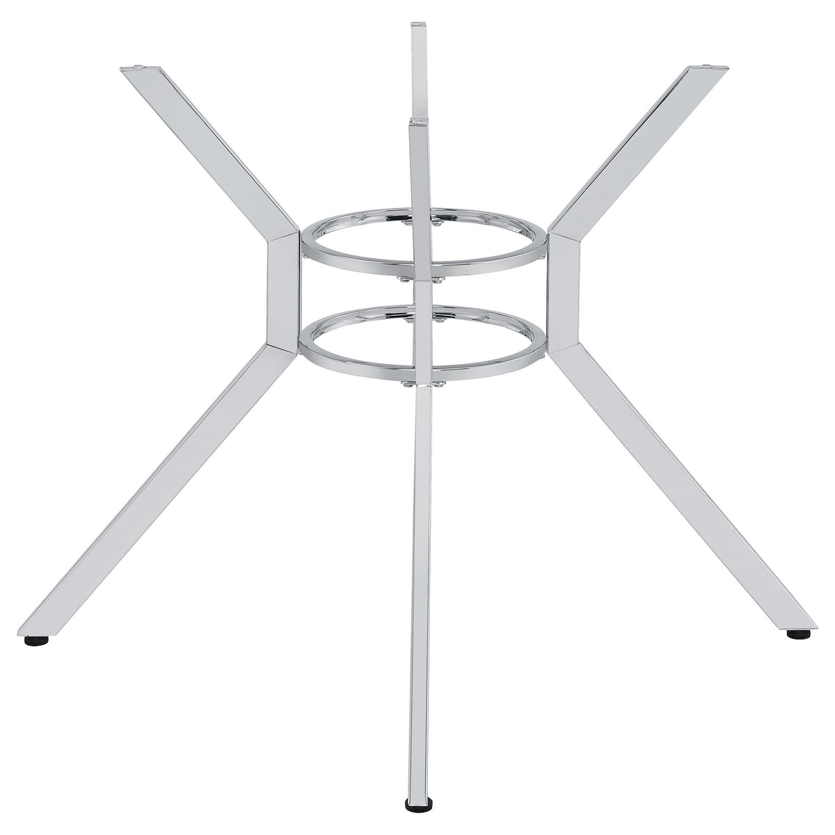 Steele Chrome Spoke Metal Dining Table Base from Coaster - Luna Furniture