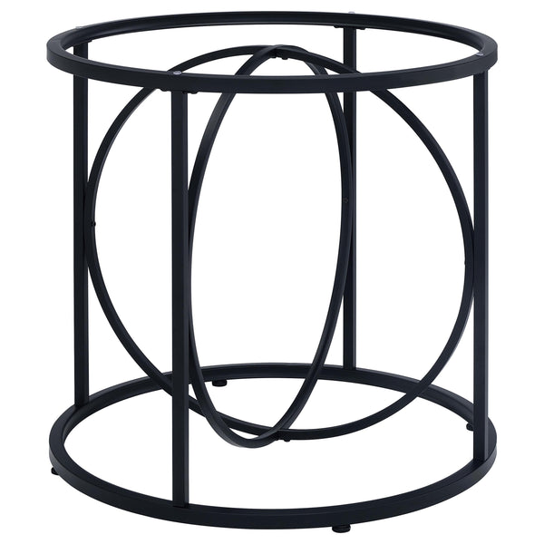 Levy Matte Black Loop Metal Dining Table Base