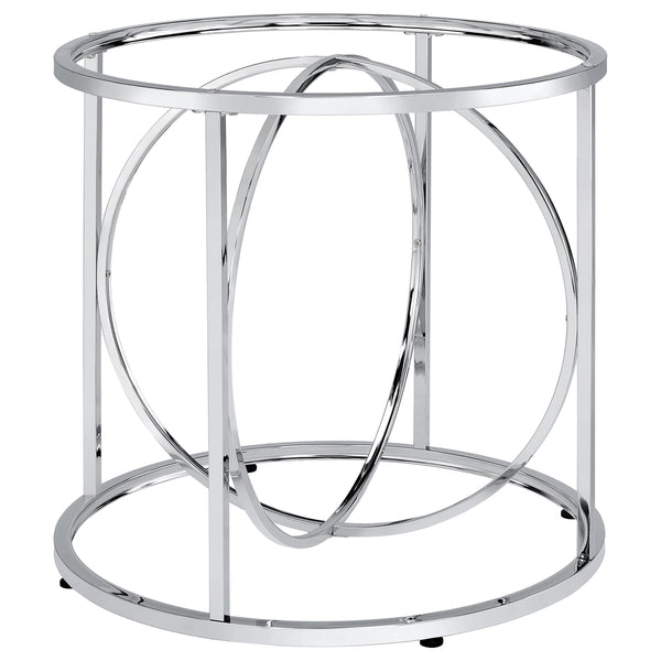 Levy Chrome Loop Metal Dining Table Base
