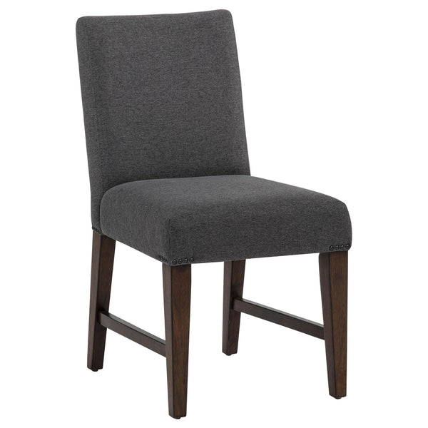 Naser Parsons Gray and Dark Walnut Dining Side Chair, Set of 2