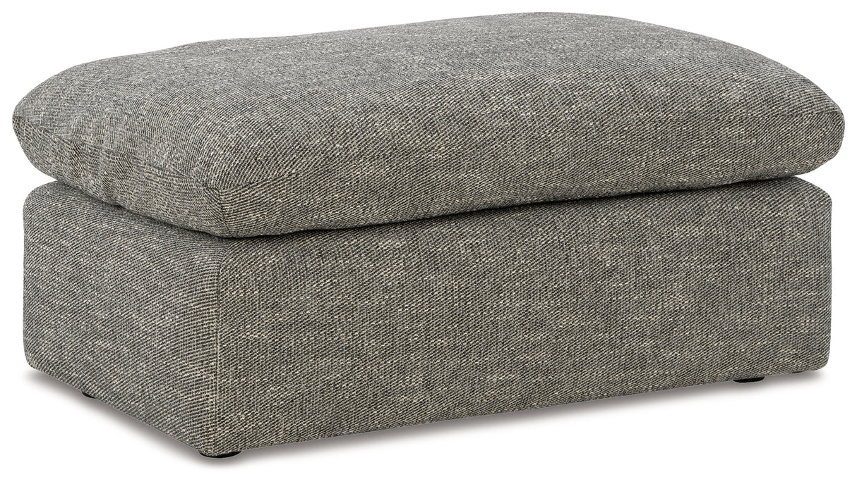 Dramatic Chair and Ottoman in Granite from Ashley - Luna Furniture