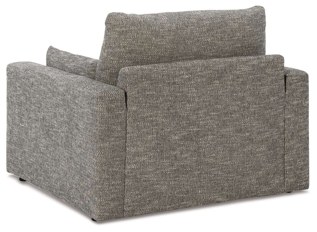 Dramatic Granite Sofa, Loveseat, Oversized Chair and Ottoman from Ashley Furniture - Luna Furniture