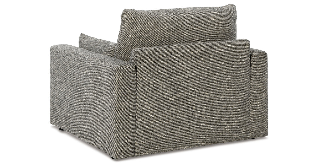 Dramatic Granite Sofa, Loveseat, Chair and Ottoman from Ashley - Luna Furniture